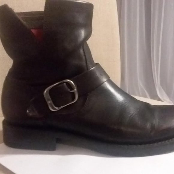 FRYE VERONICA MOTO BOOTIE- Size 8  Oxblood EUC - Picture 1 of 8